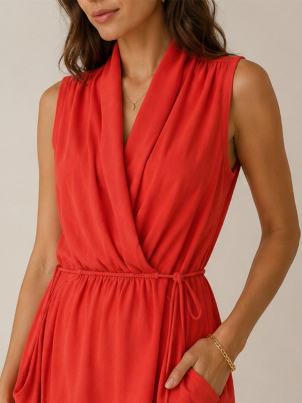 Wilfred Sabine Dress Goji Berry Red Mini Dress S